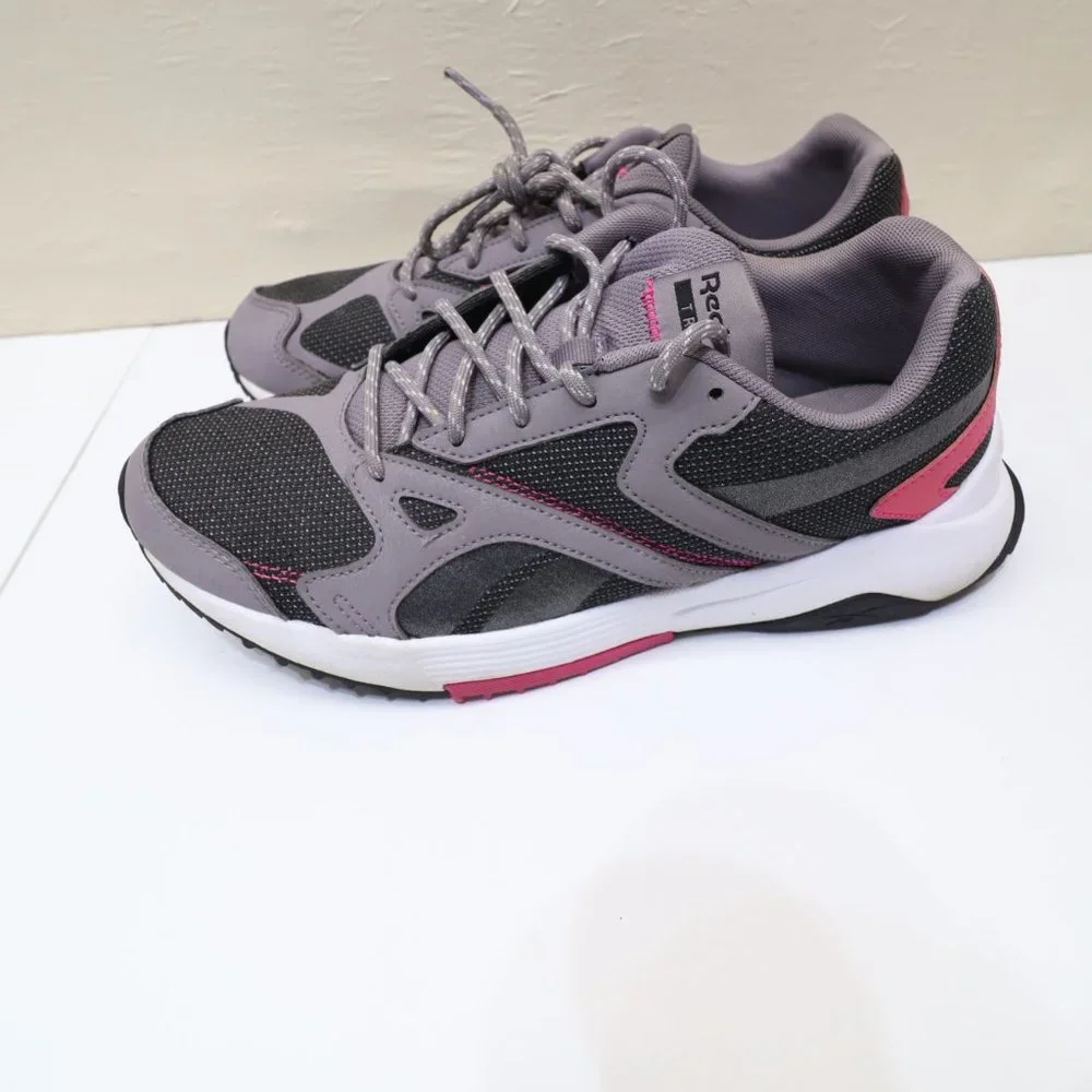 Reebok Trail Shoes Womens 9 Fuel Foam Gray Pink Charcoal White Athletic - Picture 11 of 14